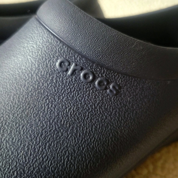 Crocs On The Clock LiteRide™ Navy Work Slip-On - Sz W/10, M/8 - Picture 9 of 9